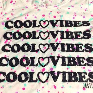 Justice Splattered shirt.